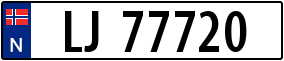Truck License Plate